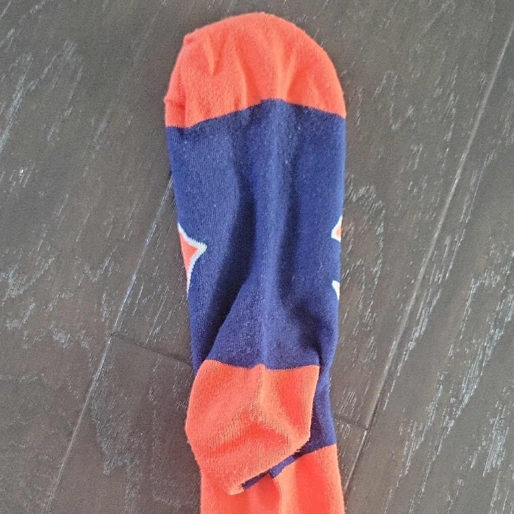 Bears Striped Orange and Blue Knee-High Socks - Picture 8 of 8